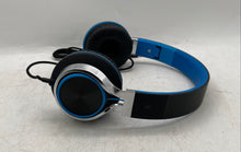 Load image into Gallery viewer, Ailihen C8 Black Blue 3.5mm Jack Foldable Wired On-Ear Headphones Not Tested
