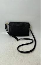 Load image into Gallery viewer, Christian Siriano Womens Black Leather Adjustable Strap Crossbody Purse

