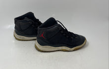 Load image into Gallery viewer, Nike Kids Air Jordan 11 Black Leather Lace-Up Mid Top Basketball Shoes Size 3Y
