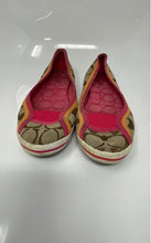 Load image into Gallery viewer, Coach Womens Brown Pink Orange Slip-On Round Toe Ballet Flats Shoes Size 6.5B

