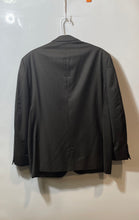 Load image into Gallery viewer, Claiborne Mens Brown Striped Wool Long Sleeve Notch Two Button Blazer Size 44S
