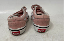 Load image into Gallery viewer, Vans Kids Old Skool V 508731 Pink White Low Top Hook &amp; Loop Sneaker Shoes Size 4
