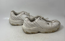 Load image into Gallery viewer, K-Swiss Womens White Leather Lace-Up Cross-Training Shoes Size UK 9 US 10
