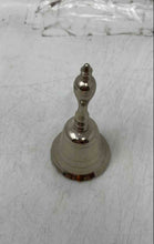 Load image into Gallery viewer, Silver Color Traditional And Melodious Scalloped Rim Decorative Hand Bell
