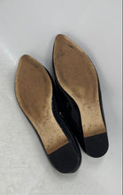 Load image into Gallery viewer, Nine West Womens Black Patent Leather Pointed Toe Slip-On Ballet Flats Size 8M
