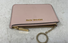 Load image into Gallery viewer, Michael Kors Womens Rose Pink Pebbled Leather ID &amp; Card Slots Coin Wallet
