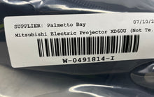 Load image into Gallery viewer, Mitsubishi Electric XD60U Portable DLP Projector With Accessories Not Tested
