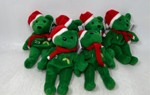 Load image into Gallery viewer, Set Of 6 Pcs Salvino's Bamm Beano's 1998 Christmas Bears Plush Toys With Tags
