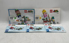 Load image into Gallery viewer, Lego Super Mario Assorted Booklet Building Instruction Manuals Lot Of 5 Pcs
