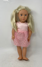 Load image into Gallery viewer, Our Generation Millie 18 Pink Sequined Dress Blonde Hair Gray Eyes Fashion Doll
