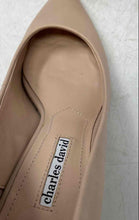 Load image into Gallery viewer, Charles David Womens Arsenal Beige Pointed Toe Slip-On Block Pump Heels Size 8M

