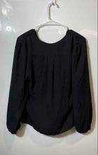 Load image into Gallery viewer, Express Womens Black Long Sleeve V-Neck Button Front Blouse Top Size M
