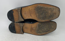 Load image into Gallery viewer, A.Testoni Mens Black Leather Square Toe Slip-On Loafer Shoes Size 10M
