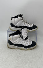 Load image into Gallery viewer, Nike Boys Air Jordan 11 378039-170 White Black Sneakers Shoes Size 12C No Laces
