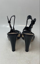 Load image into Gallery viewer, Karl Lagerfeld Womens Cieone Black Patent Leather Slingback Sandals Size 8
