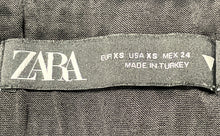 Load image into Gallery viewer, Zara Womens Black Flat Front Tie Waist Wide-Leg Trouser Pants Size XS
