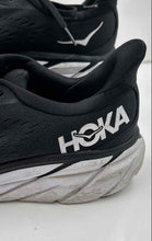 Load image into Gallery viewer, Hoka One One Mens Clifton 8 1119393 BWHT Black Running Shoes Size 9.5D

