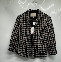Load image into Gallery viewer, Banana Republic Womens Black White Printed One-Button Blazer 8P With Tags
