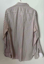Load image into Gallery viewer, Ermenegildo Zegna Mens Beige Gingham Long Sleeve Dress Shirt Size 42
