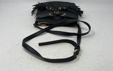 Load image into Gallery viewer, Michael Kors Womens Black Pebbled Leather Zipper Adjustable Crossbody Bag
