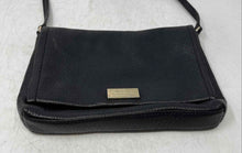 Load image into Gallery viewer, Kate Spade New York Womens Black Pebbled Leather Flap Crossbody Bag
