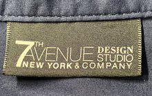 Load image into Gallery viewer, 7th Avenue New York &amp; Company Womens Blue Short Sleeve Button-Up Shirt Size XS

