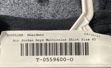 Load image into Gallery viewer, Air Jordan Boys Black Graphic Print Short Sleeve Pullover T-Shirt Size 4T
