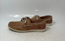 Load image into Gallery viewer, Sperry Womens STS86822 Beige Leather Moc Toe Slip-On Boat Shoes Size 8.5
