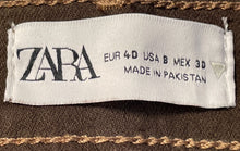 Load image into Gallery viewer, Zara Womens Brown Denim Pockets Dark-Wash Skinny Jeans Size 8 With Tag
