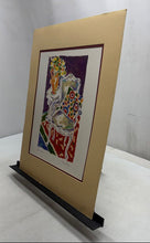 Load image into Gallery viewer, Floral Vase On Table And A Pillow Signed Wall Poster Art Painting By Joyce S.
