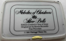 Load image into Gallery viewer, 1985 Heritage House Melodies Of Christmas Silver Bells Trinket Music Box
