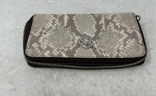 Load image into Gallery viewer, Michael Kors Womens Jet Set Brown Animal Print Continental Zip-Around Wallet

