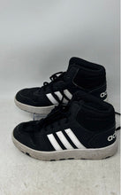 Load image into Gallery viewer, Adidas Kids Hoops 2.0 Mid FY6468 Black White Lace-Up Sneaker Shoes Size 4.5
