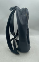 Load image into Gallery viewer, Louis Feraud Womens Blue Leather Inner Pockets Shoulder Backpack
