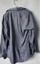 Load image into Gallery viewer, Banana Republic Mens Blue Printed Non-Iron Slim Fit Button-Up Shirt Size L
