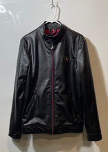 Load image into Gallery viewer, A Collezioni Italia Mens Black Long Sleeve Stand Collar Full-Zip Jacket Size S
