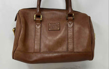 Load image into Gallery viewer, Chasseur Wathne Womens Brown Leather Zipper Top Double Handle Satchel Bag
