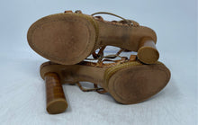 Load image into Gallery viewer, Vince Camuto Womens Brown Leather Open Toe Block Slingback Heels Size 9.5M
