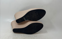 Load image into Gallery viewer, Melissa Womens Queen II Ad Beige Black Peep Toe High Wedge Platform Heels Sz 10
