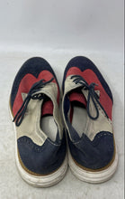 Load image into Gallery viewer, Cole Haan Mens LunarGrand Blue Red Beige Wingtip Leather Oxford Shoes Size 9.5M
