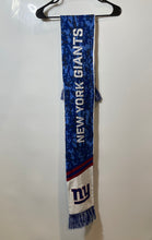 Load image into Gallery viewer, Unisex Adult Multicolor NFL New York Giants Fringe Edge Rectangle Scarf
