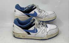 Load image into Gallery viewer, Nike Mens Full Force Low White Blue Leather Low Top Lace-Up Sneaker Shoes Sz 11
