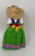Load image into Gallery viewer, Collectable Unbranded Green Dress Brown Hair Firenze Souvenir D'Italy Doll
