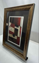 Load image into Gallery viewer, Red &amp; Black Abstract Design Reclamation Framed Wall Decor Art Print By S. Luca
