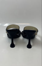 Load image into Gallery viewer, Guess Womens Black Open Toe Slip-On High Spool Platform Heels Size 8
