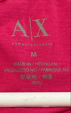 Load image into Gallery viewer, Armani Exchange Womens Pink Short Sleeve V-Neck Pullover T-Shirt Size M
