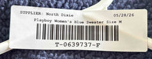Load image into Gallery viewer, Playboy By Pacsun Womens Blue Long Sleeve Mock Neck Pullover Sweater Size M
