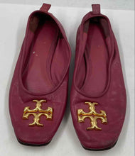 Load image into Gallery viewer, Authentic Tory Burch Womens Eleanor Dark Pink Slip-On Ballet Flats Size 7 M Worn
