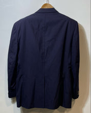 Load image into Gallery viewer, Authentic Burberry Mens Blue Pure Wool Two-Button Blazer No Size Pit To Pit 23"
