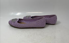Load image into Gallery viewer, Christian Siriano For Payless Womens Purple Laser-Cut Slip-On Ballet Flats Sz 5

